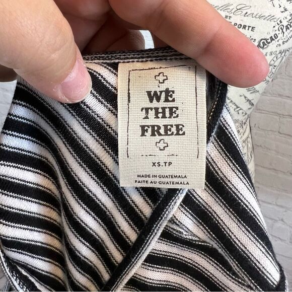 We The Free / Free People - Frenchie Striped T-shirt Dress size extra small - Picture 6 of 8